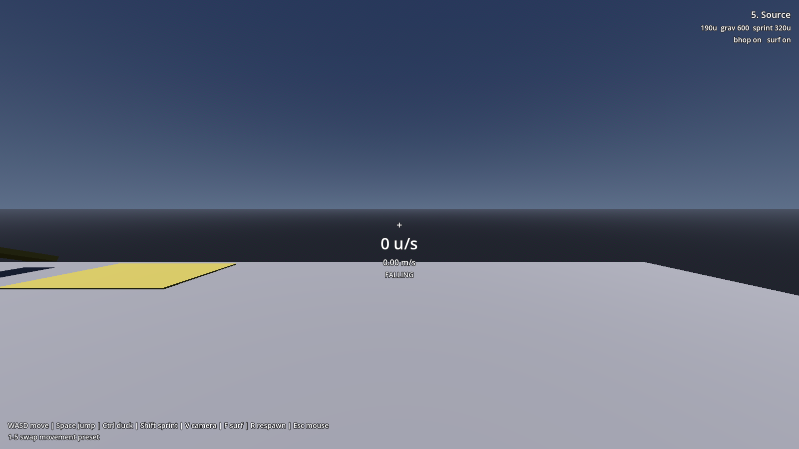The speed and preset readouts